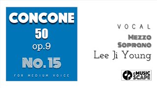 Concone 50, Op.9 No.15 (Medium Voice with Vocal)