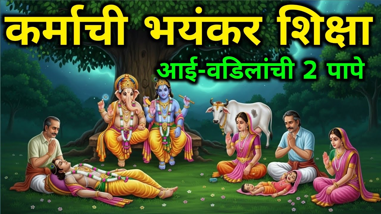 कर्माची भयंकर शिक्षा! आई-वडिलांची 2 पापे | Marathi story | marathi motivational story