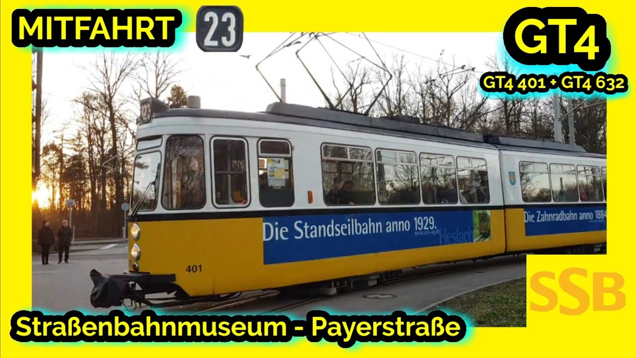 Mitfahrt | Oldtimerlinie 23 Straßenbahnmuseum - Payerstraße (Straßenbahn Stuttgart)