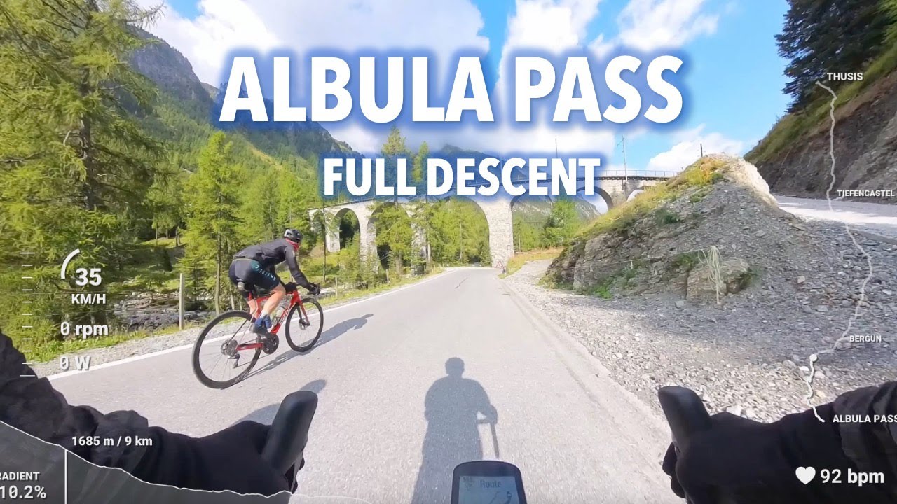 Albula pass full descent to Thusis - RAW footage Insta 360 4K @RtD