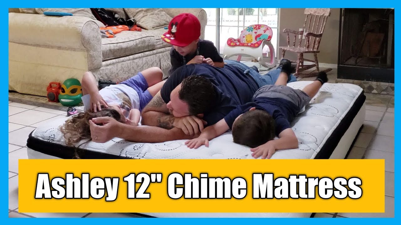 Ashley 12 inch Chime Hybrid Mattress Review YouTube