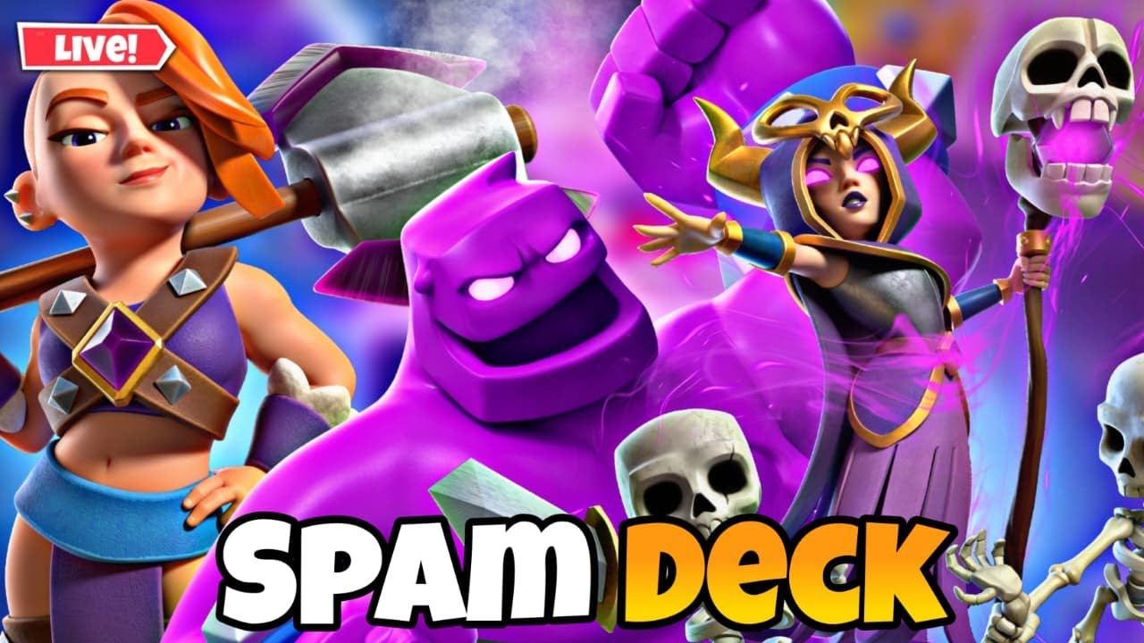 INSANE SPAM DECK Ladder Push 🔥 | #clashroyale