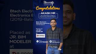 Akash M R placed as Jr. BIM Modeler at Desionics! 🔥 Congrats from BIM Cafe #BIMCareer #BIMCafe