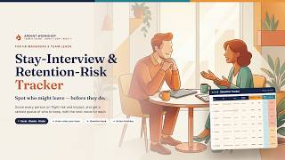 Stay-Interview & Retention-Risk Tracker for Excel & Google Sheets — Spot Who Might Leave