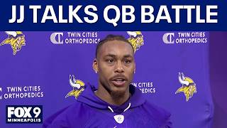 Vikings star WR Justin Jefferson talks QB battle in training camp