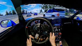 1000HP Corvette Drifting in heavy traffic screenshot 4