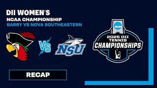 Barry Defeats Nova Southeastern (4-2 Final) | 2025 NCAA DII Men’s Tennis Championship Highlights