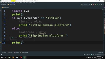 How to check whether a system is big endian or little endian in Python