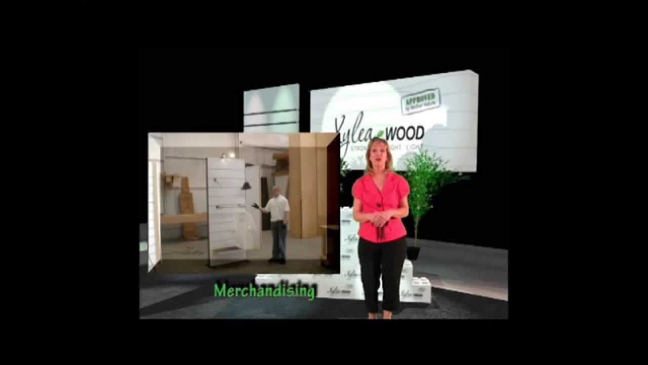Xylea-Wood Lightweight Slatwall Exhibits - Merchandising Made Easy