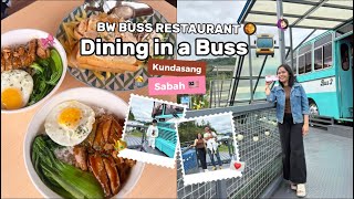 Eating Inside a BUS?! 🚌 Most Unique Cafe in Kundasang, Sabah!