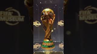 Up Close with Football’s Ultimate Prize! 🏆#FIFAMuseum #FIFAWorldCupTrophy