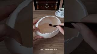 A beautiful art inside egg shell