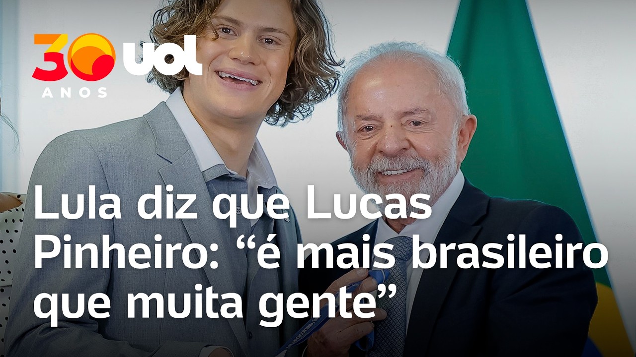 Lula recebe Lucas Pinheiro, ouro nos Jogos de inverno: 'Mais brasileiro que muita gente'