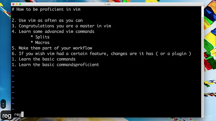 6. Copy(yank), paste and cut(delete) in vim