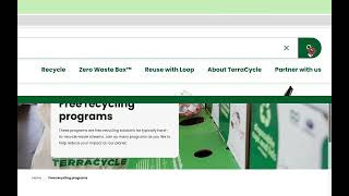 Tour the TerraCycle website!