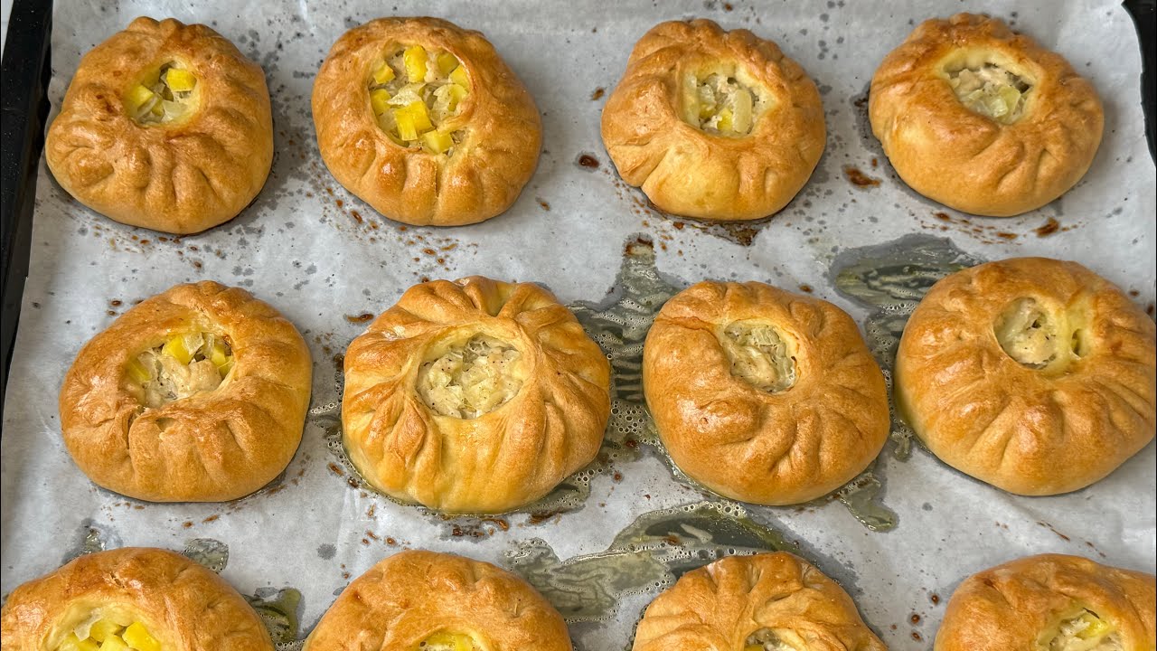 КУРНИКИ с КУРИЦЕЙ и КАРТОШКОЙ🥮. Мини мясной пироги. Етті бәліш.