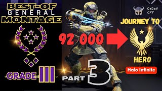 92 000 to HERO | GENERAL Grade III PART 3 Onyx | Best-of montage | No commentary | Halo Infinite
