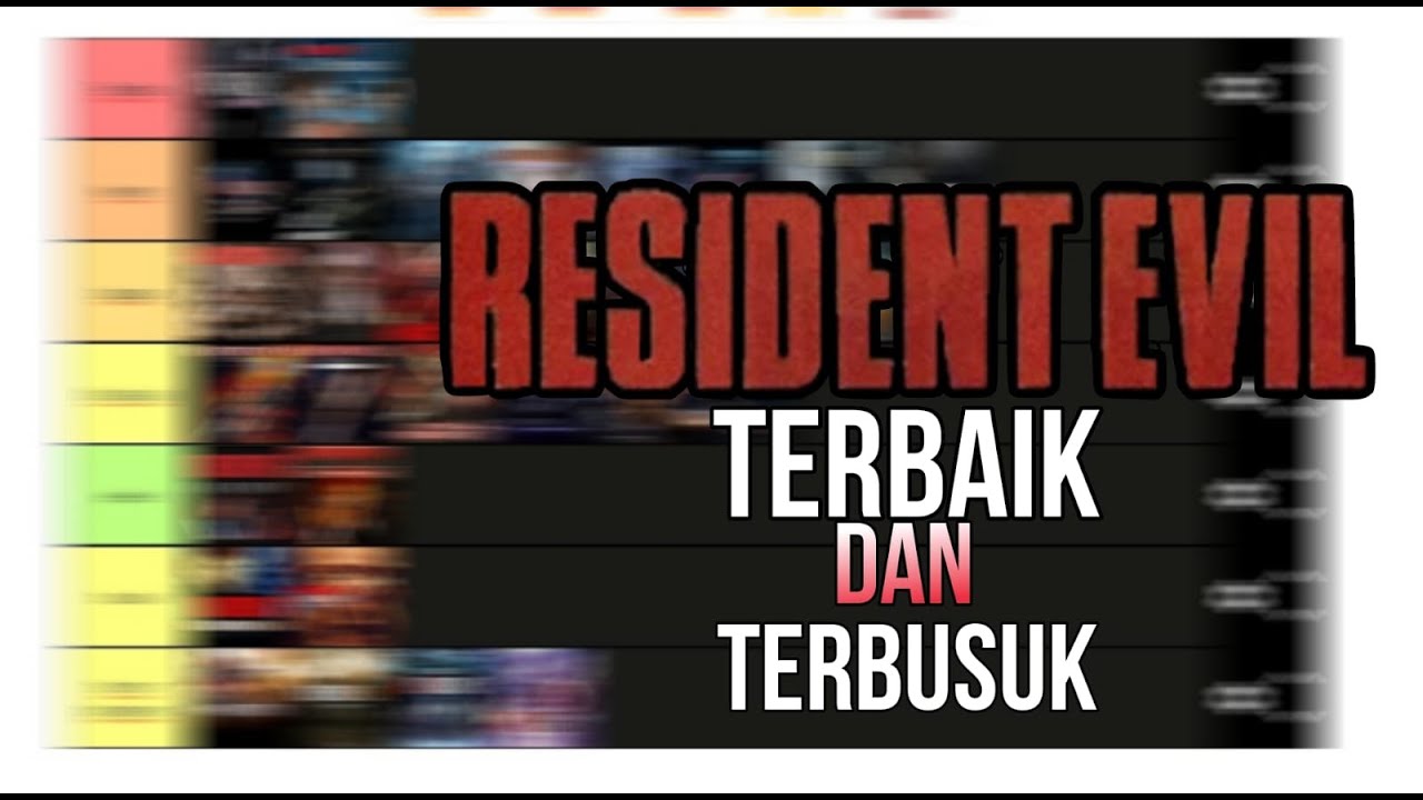 Ranking Tier List Resident Evil Series - YouTube