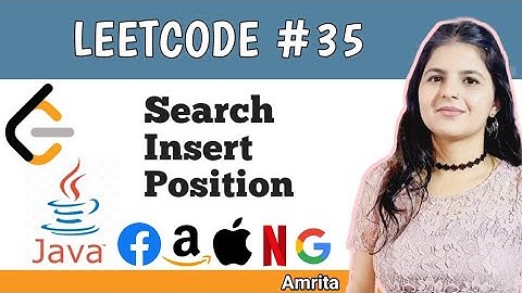 Search Insert Position | Leetcode 35 | Top 150 interview question series