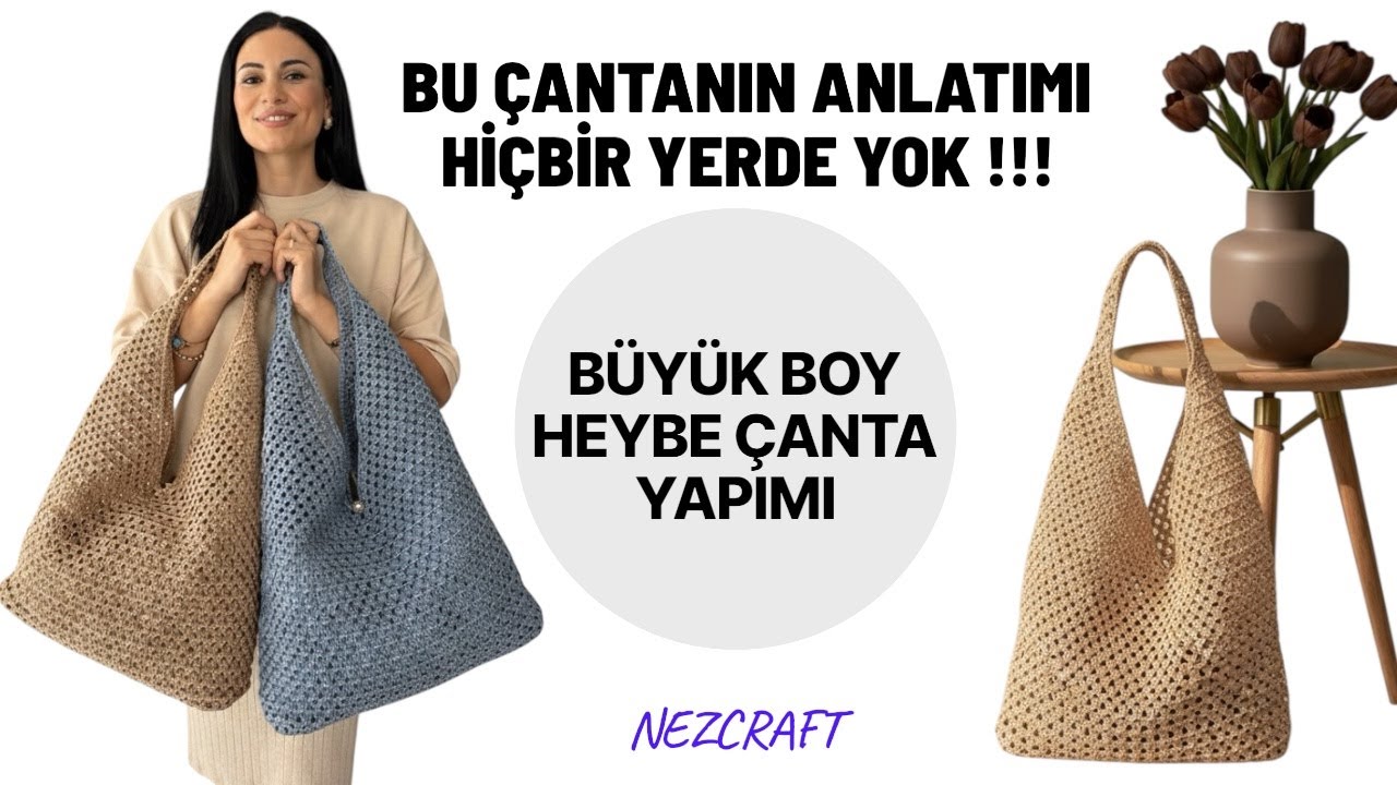 HEYBE ÇANTA YAPIMI | HB ÖRGÜ ÇANTA MODELİ | CROCHET HEYBE BAG TUTORIAL | CROCHET HANDBAG