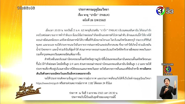 อุตุฯ เผย 'พายุปาบึก' สลายตัวแล้วแต่ยังส่งอิทธิพล หลายจังหวัดระวังฝนตกหนัก-ลมแรง
