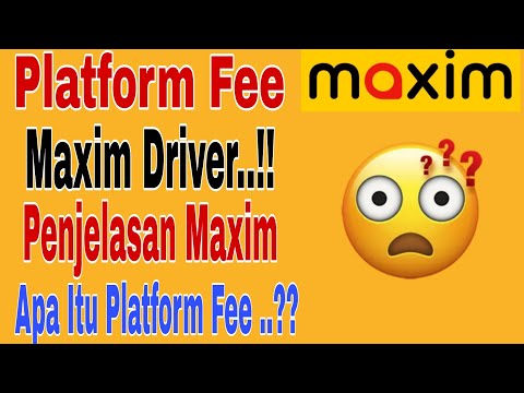 Platform Fee Maxim Driver..!! Penjelasan Maxim Apa Itu Platform Fee..!! Maxim Ojek Online 