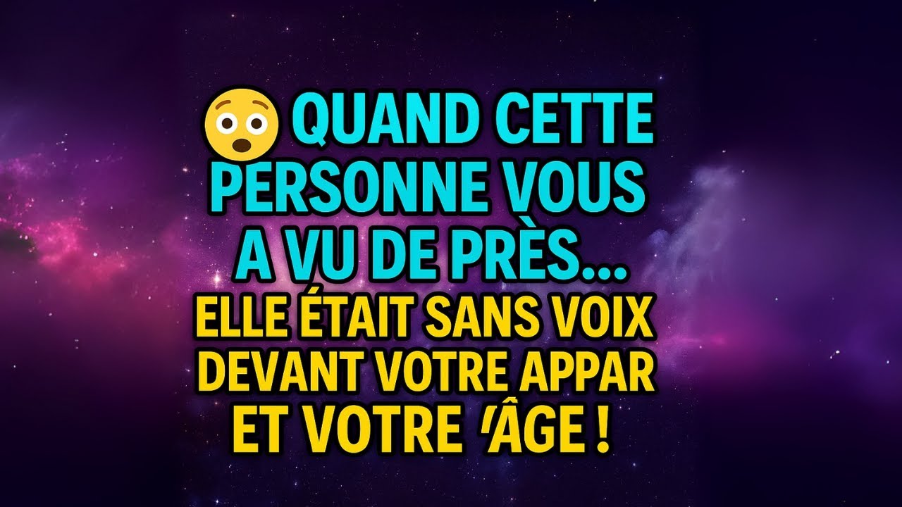 😲 Quand cette personne vous a vu de près… elle était sans voix devant votre apparence et votre âge !