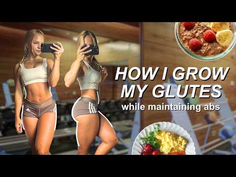 How I Grow My Glutes While Keeping Abs (just copy me)