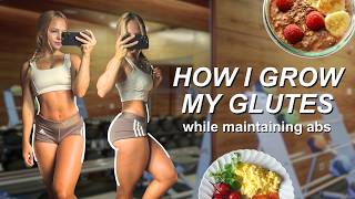 How I Grow My Glutes While Keeping Abs (just copy me)