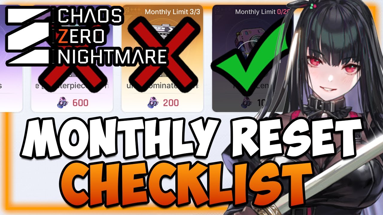 Do THIS before Monthly/Weekly Reset TODAY I Chaos Zero Nightmare