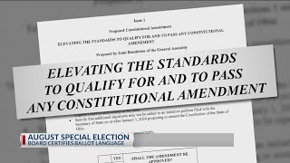 Ohio Ballot Board cements language for sole issue in August election