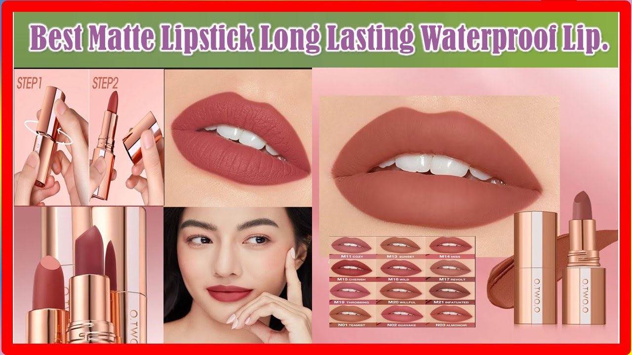 ✅Best Matte Lipstick Long Lasting Waterproof Lip | Top 5 | 2026