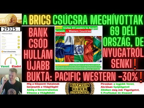 Bitcoin Hírek (1676) - A BRICS Csúcsra Meghívottak: 69 Déli Ország, DE Nyugatról Senki