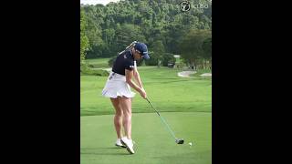 Charley Hulls Tee Shot With Her All Might