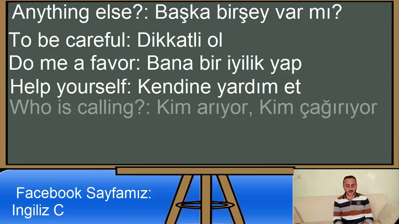 İNGİLİZCE GÜNLÜK CÜMLELER
