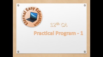 TN 12th CA practical program -1 Page Formatting