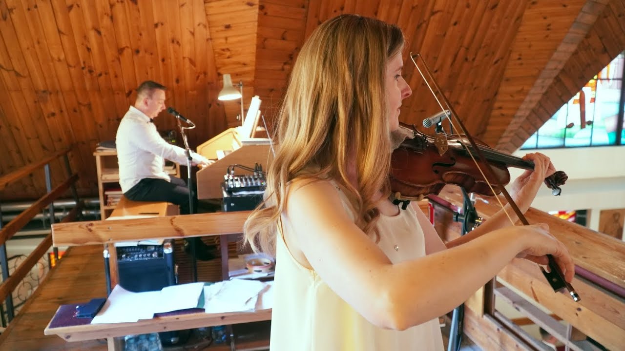 ReViolin & Grzegorz Adamski - Stoję dziś | SKRZYPCE śpiew organy NA ŻYWO na ślubie Lipówka Września