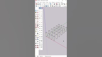 ✅ Rectangular Array In SketchUp #shorts #sketchup #sketchuptutorial #3dmodeling #3d #2d