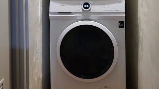 mesin cuci front loading / midea front loading mf100 / tutorial pengunaan mesin cuci midea