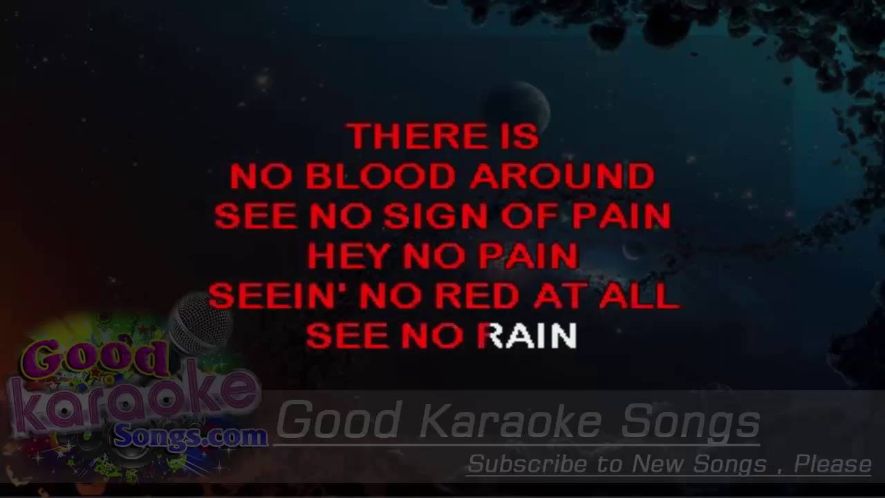 Red Rain Peter Gabriel (Lyrics Karaoke) [