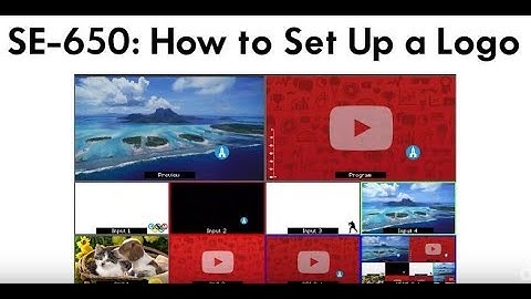 SE 650 - How to Set Up a Logo Using Luma or Linear Key