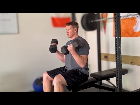Video: seated dumbbell curl
