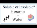 Hexane and Water Interactions