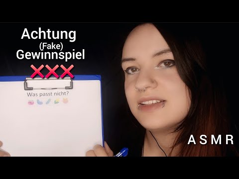 ASMR |❌ Achtung Fake Gewinnspiel 🙅‍♀️ | Einfache Tests ohne Gewinn Roleplay