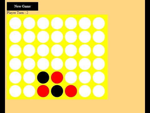 Simple Connect 4 Game using AngularJS in JavaScript