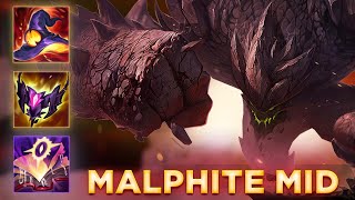 If you build AP mid Malphite, your R can one shot