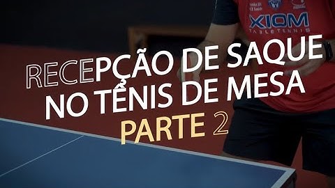 Recepção de Saque no Tênis de Mesa - Parte 2