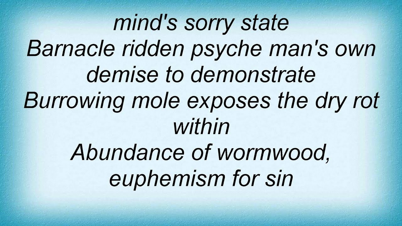 Tourniquet Psycho Surgery Lyrics YouTube