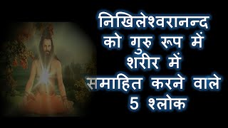 नखलशवरननद क गर रप म शरर म समहत करन वल 5 शलक Nikhileshwaranand 5 Shlokas