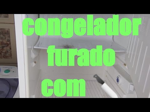 congelador da geladeira furado com 🔪 parte 1 - YouTube